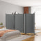 vidaXL - Kamerscherm - met - 6 - panelen - 520x180 - cm - stof - antracietkleurig
