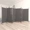 vidaXL - Kamerscherm - met - 6 - panelen - 520x180 - cm - stof - antracietkleurig