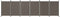 vidaXL - Kamerscherm - met - 6 - panelen - 520x180 - cm - stof - antracietkleurig