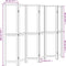 vidaXL - Kamerscherm - met - 6 - panelen - massief - paulowniahout - wit