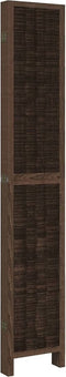 vidaXL - Kamerscherm - met - 6 - panelen - massief - paulowniahout - donkerbruin