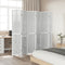 vidaXL - Kamerscherm - met - 6 - panelen - massief - paulowniahout - wit