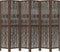 vidaXL - Kamerscherm - met - 6 - panelen - massief - paulowniahout - donkerbruin