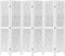 vidaXL - Kamerscherm - met - 6 - panelen - massief - paulowniahout - wit