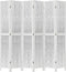 vidaXL - Kamerscherm - met - 6 - panelen - massief - paulowniahout - wit