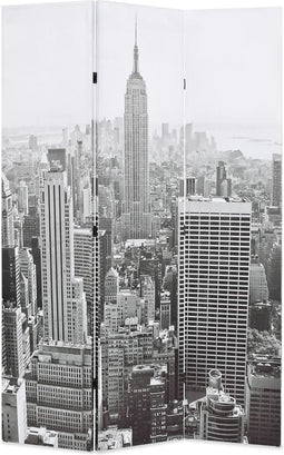 vidaXL - Kamerscherm - New - York - bij - daglicht - 120x170 - cm - zwart - en - wit