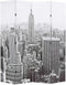 vidaXL - Kamerscherm - New - York - bij - daglicht - 160x170 - cm - zwart - en - wit