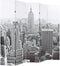 vidaXL - Kamerscherm - New - York - bij - daglicht - 200x170 - cm - zwart - en - wit