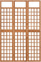 vidaXL - Kamerscherm/trellis - met - 3 - panelen - 121x180,5 - cm - vurenhout
