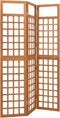 vidaXL - Kamerscherm/trellis - met - 3 - panelen - 121x180,5 - cm - vurenhout