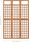 vidaXL - Kamerscherm/trellis - met - 3 - panelen - 121x180,5 - cm - vurenhout