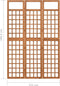 vidaXL - Kamerscherm/trellis - met - 3 - panelen - 121x180,5 - cm - vurenhout