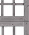 vidaXL - Kamerscherm/trellis - met - 3 - panelen - 121x180 - cm - vurenhout - grijs