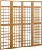 vidaXL - Kamerscherm/trellis - met - 4 - panelen161x180 - cm - massief - vurenhout