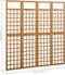 vidaXL - Kamerscherm/trellis - met - 4 - panelen161x180 - cm - massief - vurenhout