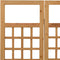 vidaXL - Kamerscherm/trellis - met - 4 - panelen161x180 - cm - massief - vurenhout