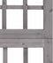 vidaXL - Kamerscherm/trellis - met - 4 - panelen161x180 - cm - vurenhout - grijs