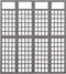 vidaXL - Kamerscherm/trellis - met - 4 - panelen161x180 - cm - vurenhout - grijs