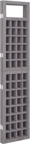 vidaXL - Kamerscherm/trellis - met - 4 - panelen161x180 - cm - vurenhout - grijs