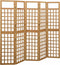 vidaXL - Kamerscherm/trellis - met - 5 - panelen - 201,5x180 - cm - vurenhout