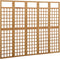 vidaXL - Kamerscherm/trellis - met - 5 - panelen - 201,5x180 - cm - vurenhout
