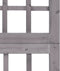 vidaXL - Kamerscherm/trellis - met - 5 - panelen - 201,5x180 - cm - vurenhout - grijs