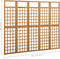 vidaXL - Kamerscherm/trellis - met - 5 - panelen - 201,5x180 - cm - vurenhout