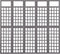 vidaXL - Kamerscherm/trellis - met - 5 - panelen - 201,5x180 - cm - vurenhout - grijs