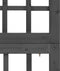 vidaXL - Kamerscherm/trellis - met - 5 - panelen - 201,5x180 - cm - vurenhout - zwart