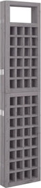 vidaXL - Kamerscherm/trellis - met - 5 - panelen - 201,5x180 - cm - vurenhout - grijs