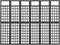 vidaXL - Kamerscherm/trellis - met - 6 - panelen - 242,5x180 - cm - vurenhout - zwart