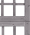 vidaXL - Kamerscherm/trellis - met - 6 - panelen - 242,5x180 - cm - vurenhout - grijs