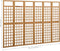 vidaXL - Kamerscherm/trellis - met - 6 - panelen - 242,5x180 - cm - vurenhout