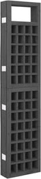 vidaXL - Kamerscherm/trellis - met - 6 - panelen - 242,5x180 - cm - vurenhout - zwart