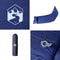 vidaXL - Kampeermatras - met - kussen - zelfopblazend - 1-persoons - marineblauw