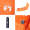 vidaXL - Kampeermatras - met - kussen - zelfopblazend - 1-persoons - oranje