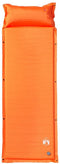 vidaXL - Kampeermatras - met - kussen - zelfopblazend - 1-persoons - oranje