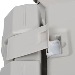 vidaXL - Kampeertoilet - draagbaar - 10 - + - 10 - L - grijs