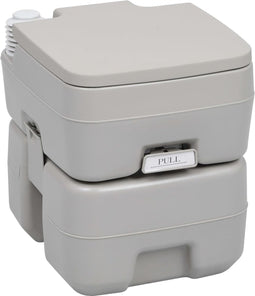 vidaXL - Kampeertoilet - draagbaar - 20 - + - 10 - L - grijs