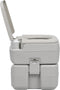vidaXL - Kampeertoilet - draagbaar - 20 - + - 10 - L - grijs