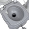 vidaXL - Kampeertoilet - en - wasbak - draagbaar - grijs