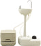vidaXL - Kampeertoilet- - en - wasbakset - 10+10 - en - 20 - L - grijs