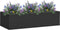 vidaXL Kantoorbloembak 90x40x23 cm staal antracietkleurig