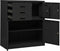 vidaXL - Kantoorkast - 90x40x102 - cm - staal - antracietkleurig