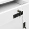 vidaXL - Kantoorkast - 90x40x102 - cm - staal - wit