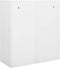 vidaXL - Kantoorkast - 90x40x102 - cm - staal - wit