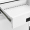 vidaXL - Kantoorkast - 90x40x102 - cm - staal - wit