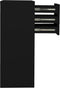 vidaXL - Kantoorkast - 90x40x102 - cm - staal - zwart