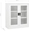 vidaXL - Kantoorkast - 90x40x105 - cm - staal - wit