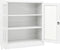vidaXL - Kantoorkast - 90x40x105 - cm - staal - wit